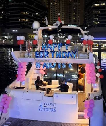 birthday party yacht dubai