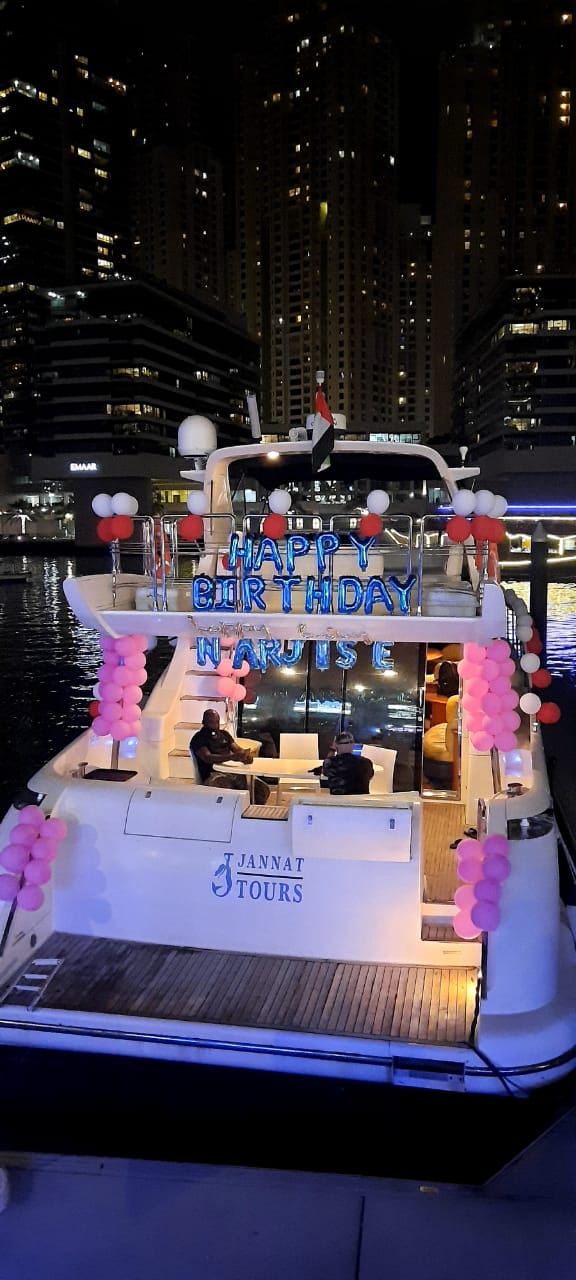 yacht birthday party dubai price