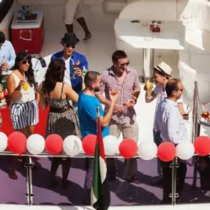 party on the yacht