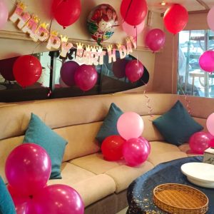 party decoration with balloons